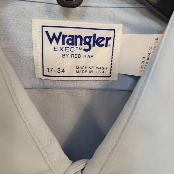 Wrangler Exec by Red Kap Long Sleeve uniform shirts set of two 17/34 NWOT - Picture 4 of 6